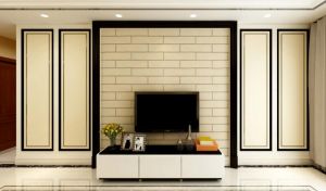 硅藻泥电视背景墙