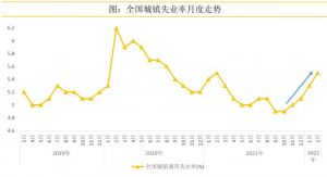 失业率呈现直线型的上涨