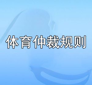 体育仲裁规则