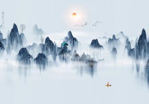 水墨山水画 水墨山水画