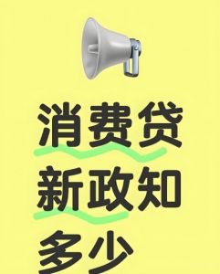 个人消费贷贴息新政 个人消费贷贴息新政