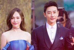 唐嫣（左）与罗晋（右）