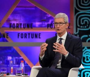 蒂姆·库克媒体采访照片